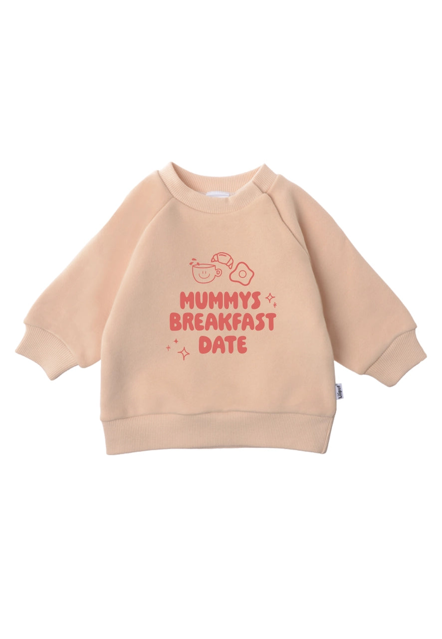 Sweatshirt Beige "Mummys breakfast date"