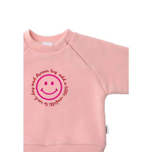 Sweatshirt Pink "Smiley"