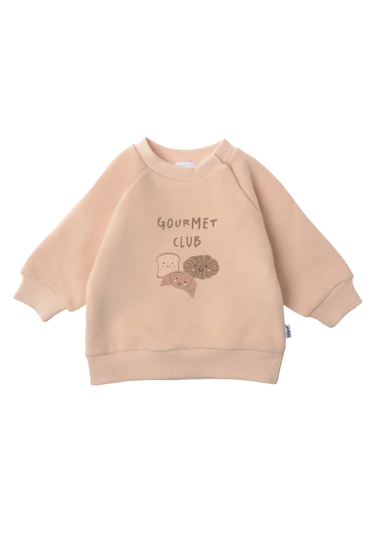 Sweatshirt Beige "Gourmet Club"